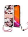 Etui Guess GUHCP13MKCABPI Apple iPhone 13 różowy/pink hardcase Camo Strap Collection