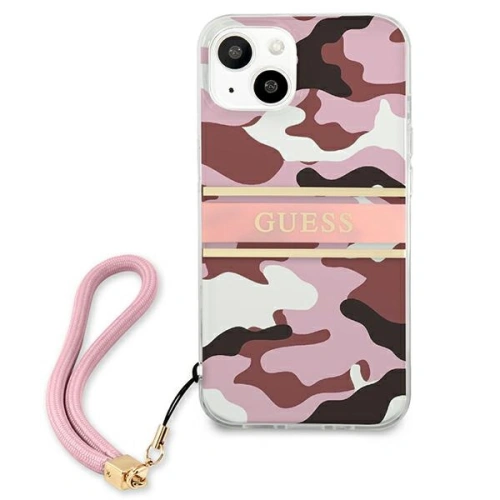 Kup Etui Guess GUHCP13MKCABPI Apple iPhone 13 różowy/pink hardcase Camo Strap Collection - GUE1491PNK - {ean13} - Sklep Home Screen