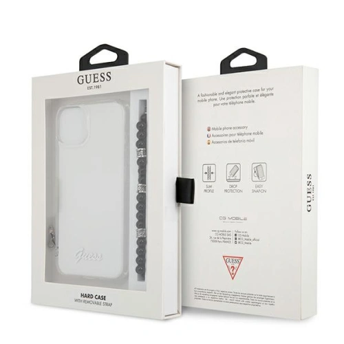 Kup Guess Apple Tasche GUHCP13MKPSBK iPhone 13 Transparentes Hartschalenetui Schwarz Perle - GUE1492CL - {ean13} - Sklep Home Screen