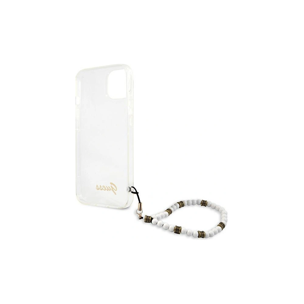 Etui Guess GUHCP13MKPSWH Apple iPhone 13 Transparent hardcase White Pearl