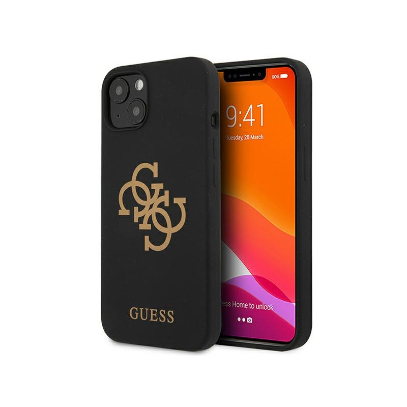Buy Guess GUHCP13MLS4GGBK Apple iPhone 13 black hard case Silicone 4G Logo - 3666339024246 - GUE1494BLK - Homescreen.pl