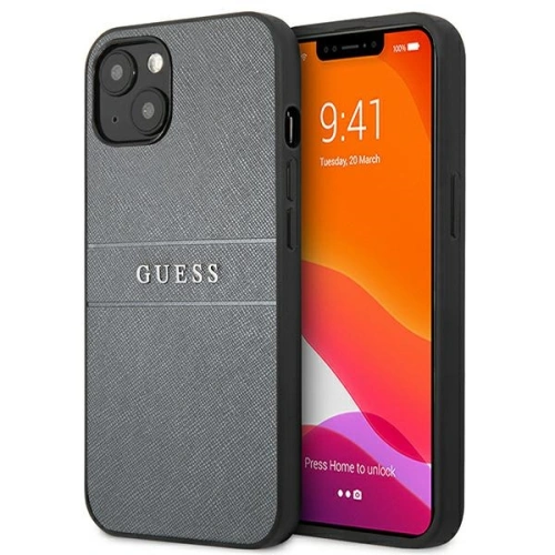 Kup Guess Apple Tasche GUHCP13MPSASBGR iPhone 13 grau/grau Saffiano Strap - GUE1495GRY - {ean13} - Sklep Home Screen