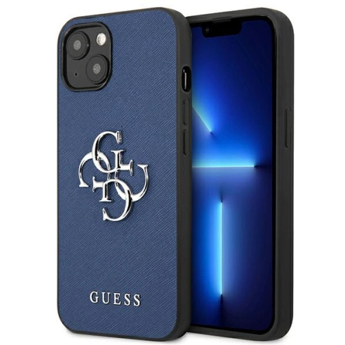 Kup Guess Apple Tasche GUHCP13MSA4GSBL iPhone 13 blau/blau Hartschale Saffiano 4G Metall Logo - GUE1497BLU - {ean13} - Sklep Home Screen