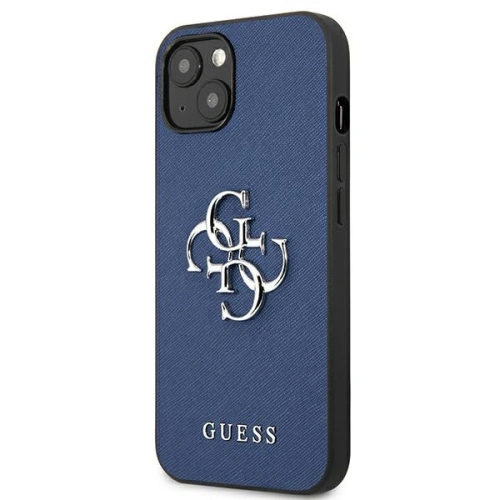 Kup Etui Guess GUHCP13MSA4GSBL Apple iPhone 13 albastru/blue hardcase Saffiano 4G Metal Logo - GUE1497BLU - {ean13} - Sklep Home Screen