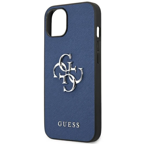 Kup Etui Guess GUHCP13MSA4GSBL Apple iPhone 13 albastru/blue hardcase Saffiano 4G Metal Logo - GUE1497BLU - {ean13} - Sklep Home Screen