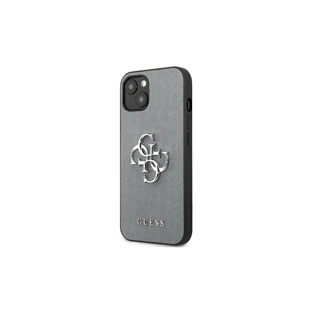 Etui Guess GUHCP13MSA4GSGR Apple iPhone 13 szary/grey hardcase Saffiano 4G Metal Logo