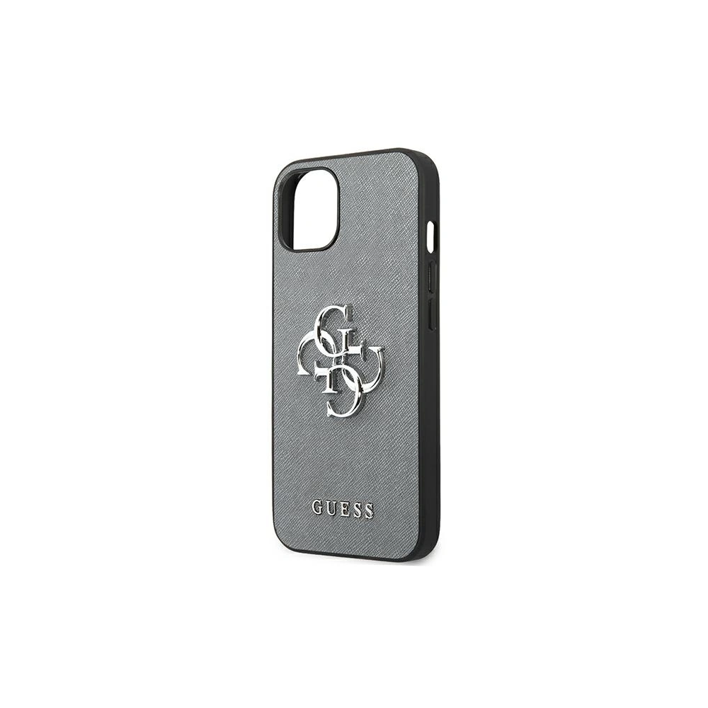 Etui Guess GUHCP13MSA4GSGR Apple iPhone 13 szary/grey hardcase Saffiano 4G Metal Logo