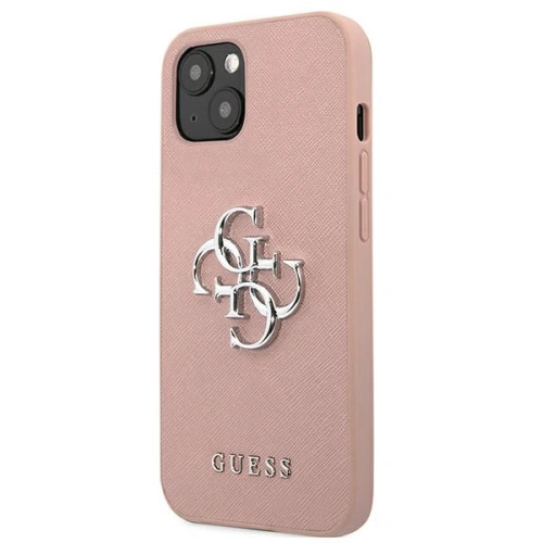 Kup Etui Guess GUHCP13MSA4GSPI Apple iPhone 13 růžový/pink hardcase Saffiano 4G Metal Logo - GUE1499PNK - {ean13} - Sklep Home Screen
