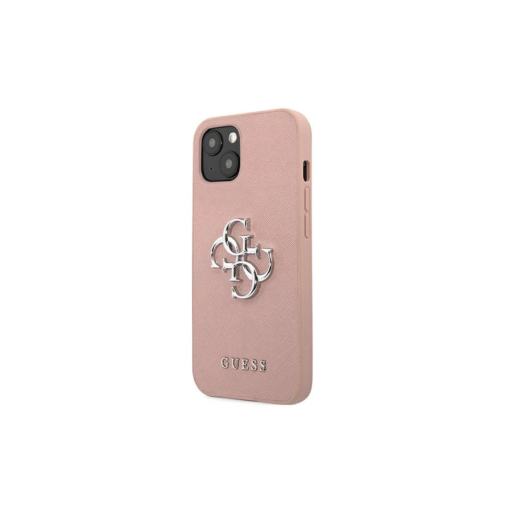 Etui Guess GUHCP13MSA4GSPI Apple iPhone 13 różowy/pink hardcase Saffiano 4G Metal Logo