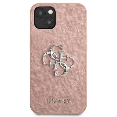Kup Guess Apple Tasche GUHCP13MSA4GSPI iPhone 13 rosa/rosa Hartschale Saffiano 4G Metall Logo - GUE1499PNK - {ean13} - Sklep Home Screen