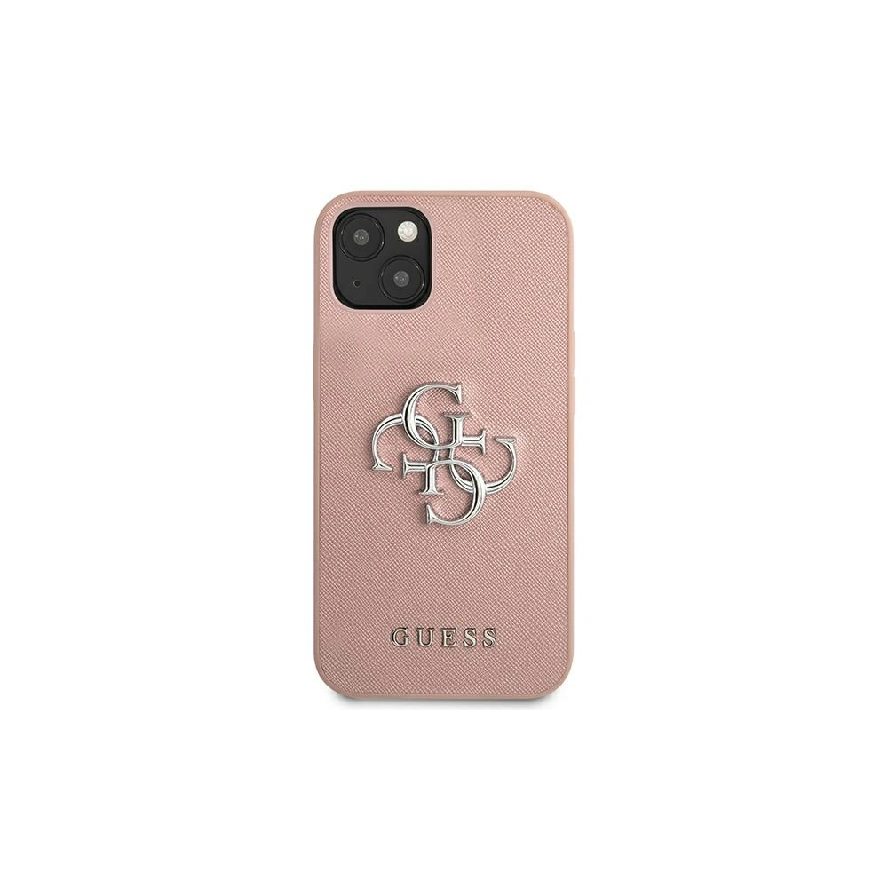 Etui Guess GUHCP13MSA4GSPI Apple iPhone 13 różowy/pink hardcase Saffiano 4G Metal Logo