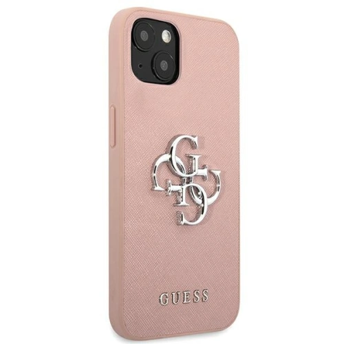 Kup Guess Apple Tasche GUHCP13MSA4GSPI iPhone 13 rosa/rosa Hartschale Saffiano 4G Metall Logo - GUE1499PNK - {ean13} - Sklep Home Screen