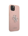 Kup Guess Apple Tasche GUHCP13MSA4GSPI iPhone 13 rosa/rosa Hartschale Saffiano 4G Metall Logo - GUE1499PNK - {ean13} - Sklep Home Screen