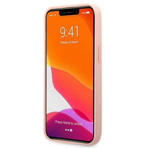 Kup Guess Apple Tasche GUHCP13MSA4GSPI iPhone 13 rosa/rosa Hartschale Saffiano 4G Metall Logo - GUE1499PNK - {ean13} - Sklep Home Screen