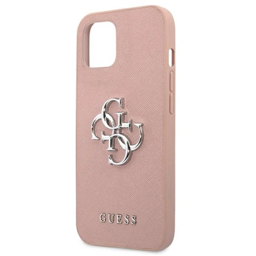 Kup Guess Apple Tasche GUHCP13MSA4GSPI iPhone 13 rosa/rosa Hartschale Saffiano 4G Metall Logo - GUE1499PNK - {ean13} - Sklep Home Screen