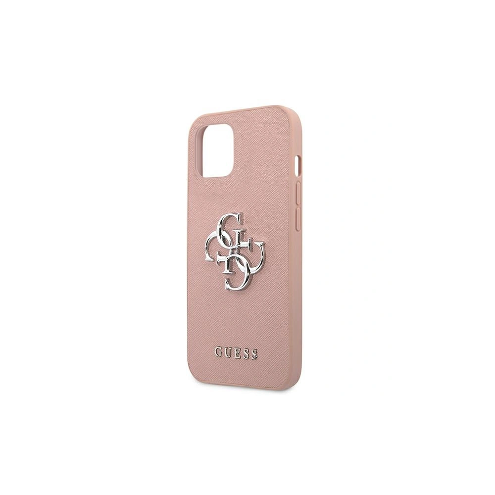 Etui Guess GUHCP13MSA4GSPI Apple iPhone 13 różowy/pink hardcase Saffiano 4G Metal Logo