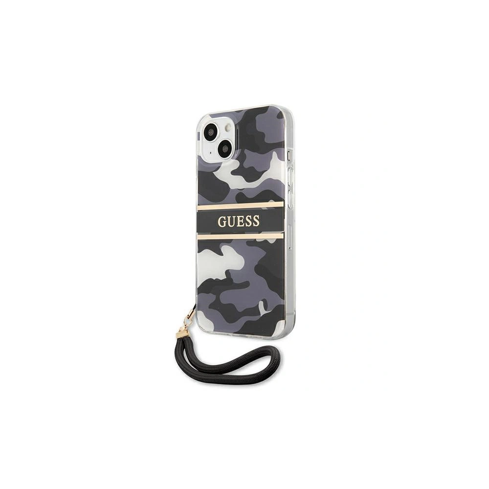 Etui Guess GUHCP13SKCABBK Apple iPhone 13 mini czarny/black hardcase Camo Strap Collection