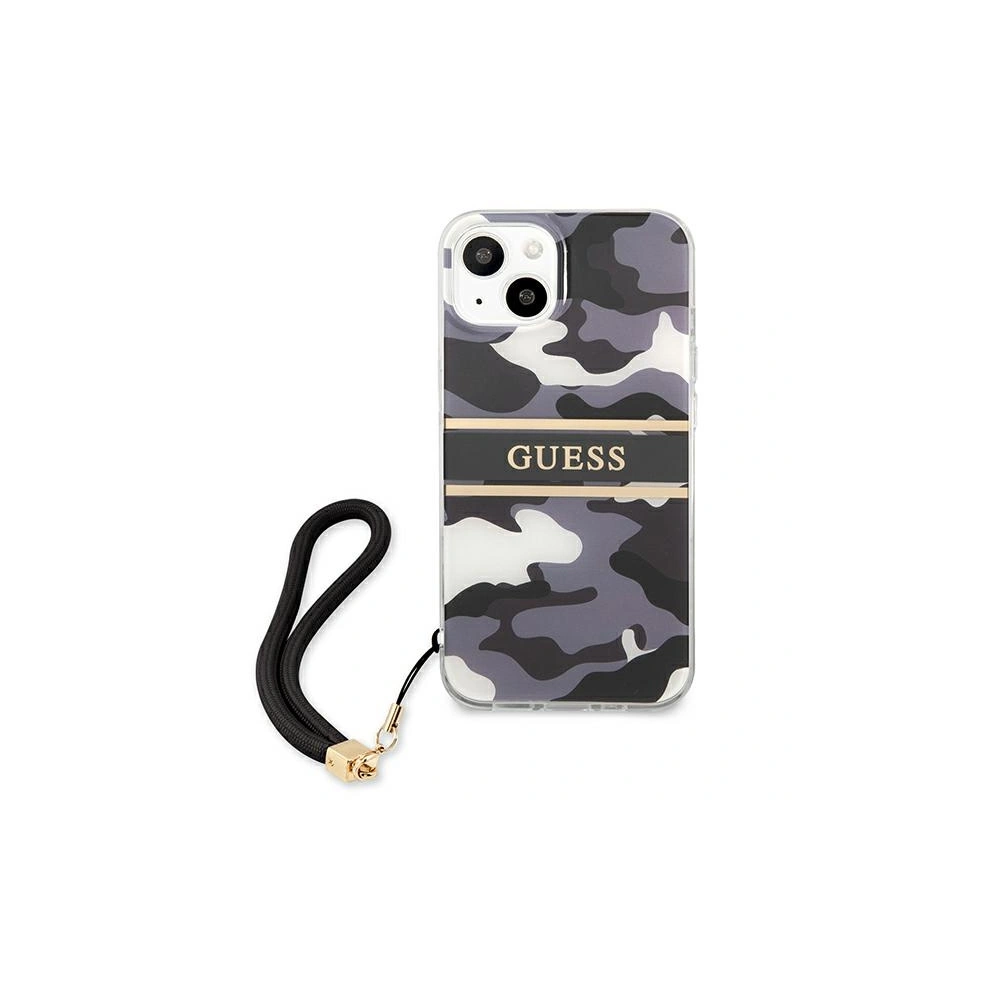 Etui Guess GUHCP13SKCABBK Apple iPhone 13 mini czarny/black hardcase Camo Strap Collection