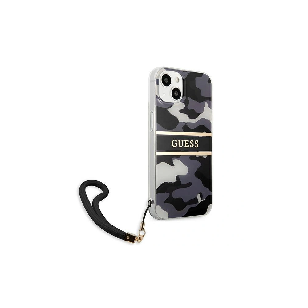 Etui Guess GUHCP13SKCABBK Apple iPhone 13 mini czarny/black hardcase Camo Strap Collection