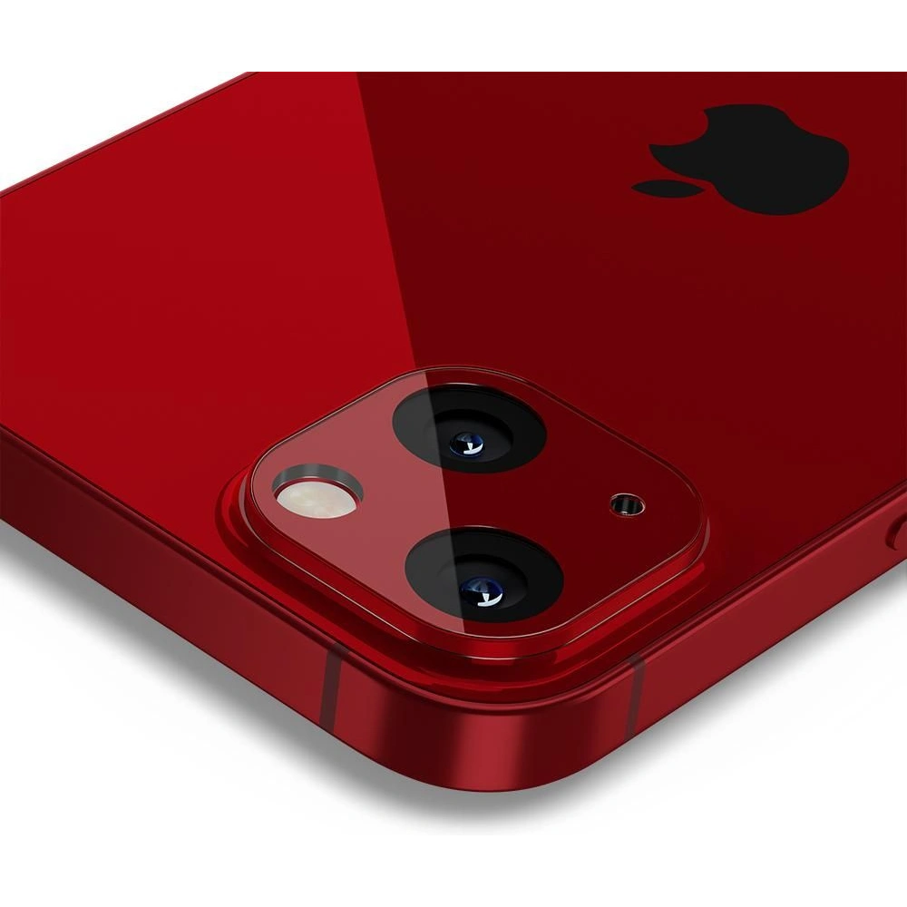 Szkło hartowane na aparat Spigen Optik Camera Lens Apple iPhone 13/13 mini Red [2 PACK]