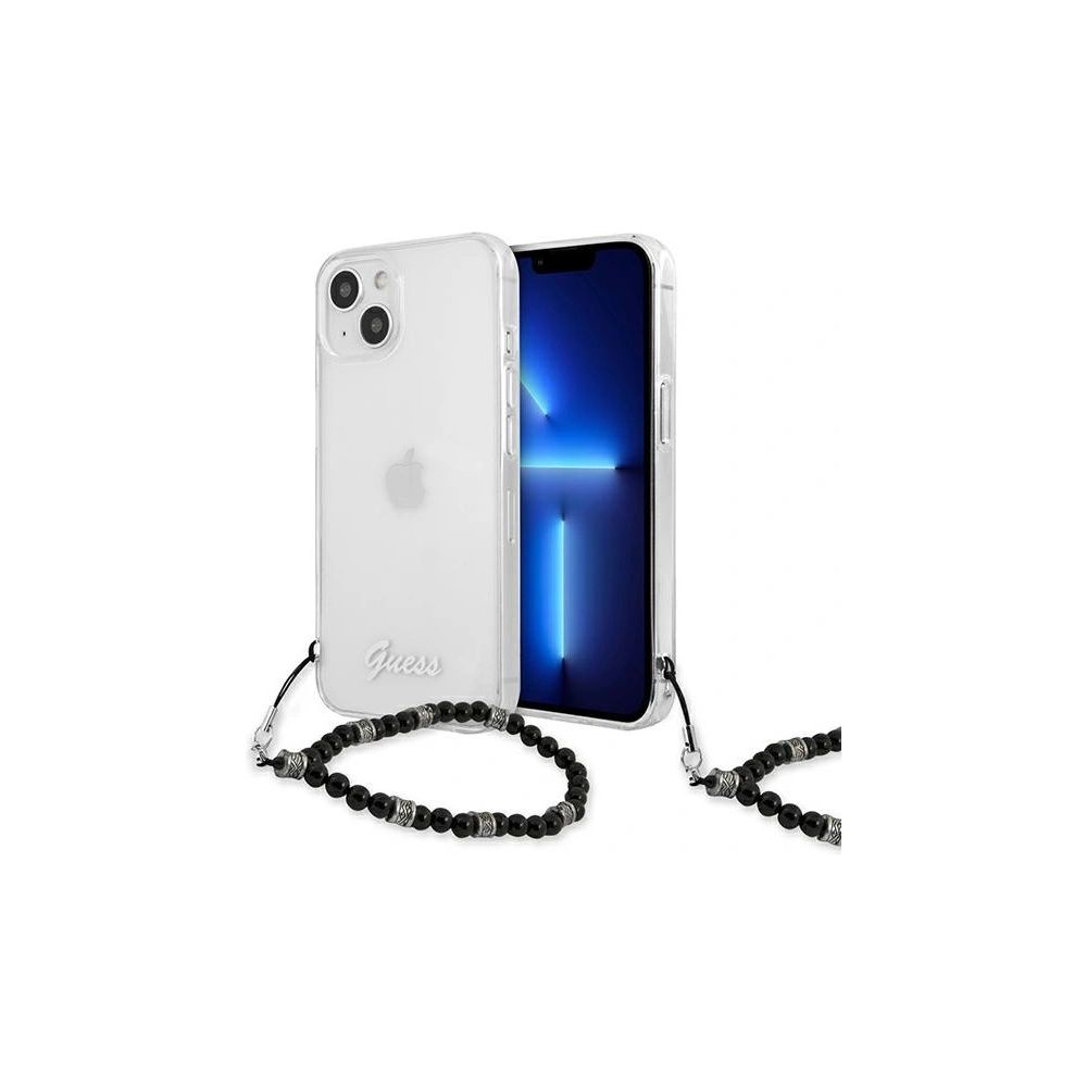 Etui Guess GUHCP13SKPSBK Apple iPhone 13 mini Transparent hardcase Black Pearl