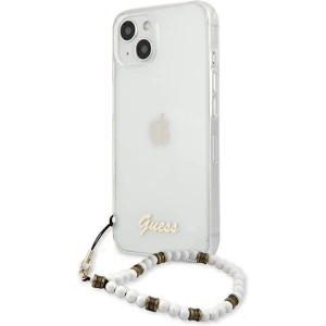 Kup Guess Apple Tasche GUHCP13SKPSWH iPhone 13 mini Transparentes Hartschalengehäuse Weiß Perle - GUE1506CL - {ean13} - Sklep Home Screen
