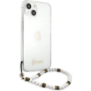 Kup Guess Apple Tasche GUHCP13SKPSWH iPhone 13 mini Transparentes Hartschalengehäuse Weiß Perle - GUE1506CL - {ean13} - Sklep Home Screen