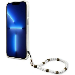 Kup Guess Apple Tasche GUHCP13SKPSWH iPhone 13 mini Transparentes Hartschalengehäuse Weiß Perle - GUE1506CL - {ean13} - Sklep Home Screen