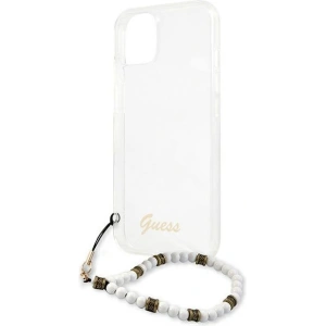 Kup Guess Apple Tasche GUHCP13SKPSWH iPhone 13 mini Transparentes Hartschalengehäuse Weiß Perle - GUE1506CL - {ean13} - Sklep Home Screen