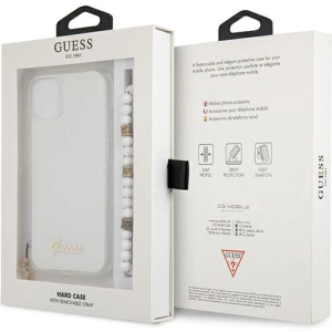 Kup Guess Apple Tasche GUHCP13SKPSWH iPhone 13 mini Transparentes Hartschalengehäuse Weiß Perle - GUE1506CL - {ean13} - Sklep Home Screen