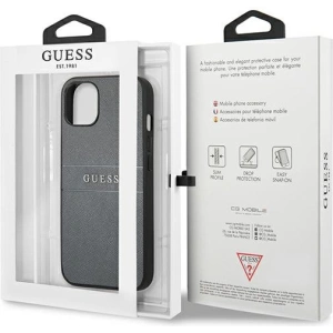 Kup Guess Apple Tasche GUHCP13SPSASBGR iPhone 13 mini grau/grau Saffiano Strap - GUE1508GRY - {ean13} - Sklep Home Screen