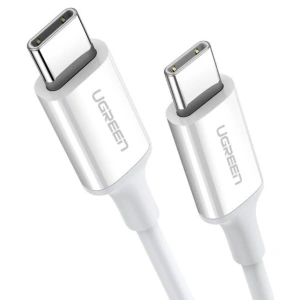 Cablul USB-C la USB-C UGREEN US264, 60W, 0.5m (alb)