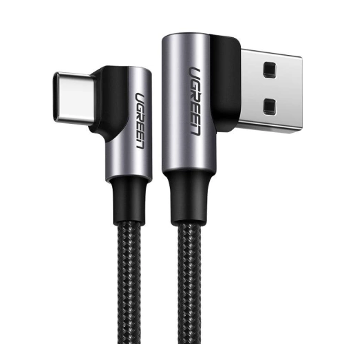 Kup Cablu USB la USB-C, unghiular UGREEN US176, 3A, 0.5m (negru) - UGR1125BLK - {ean13} - Sklep Home Screen