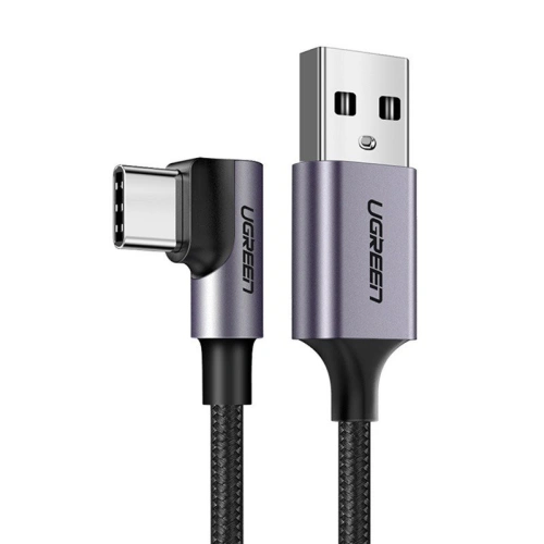 Kup Cablu USB la USB-C unghiular UGREEN US284, 3A, 2m (negru) - UGR1129BLK - {ean13} - Sklep Home Screen