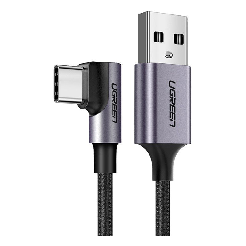 Buy Angle USB-C cable UGREEN US284, 3A , 3m (black) - 6957303872558 - UGR1130BLK - Homescreen.pl