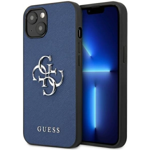 Kup Guess Apple Tasche GUHCP13SSA4GSBL iPhone 13 mini blau/blau Hartschale Saffiano 4G Metall Logo - GUE1509BLU - {ean13} - Sklep Home Screen