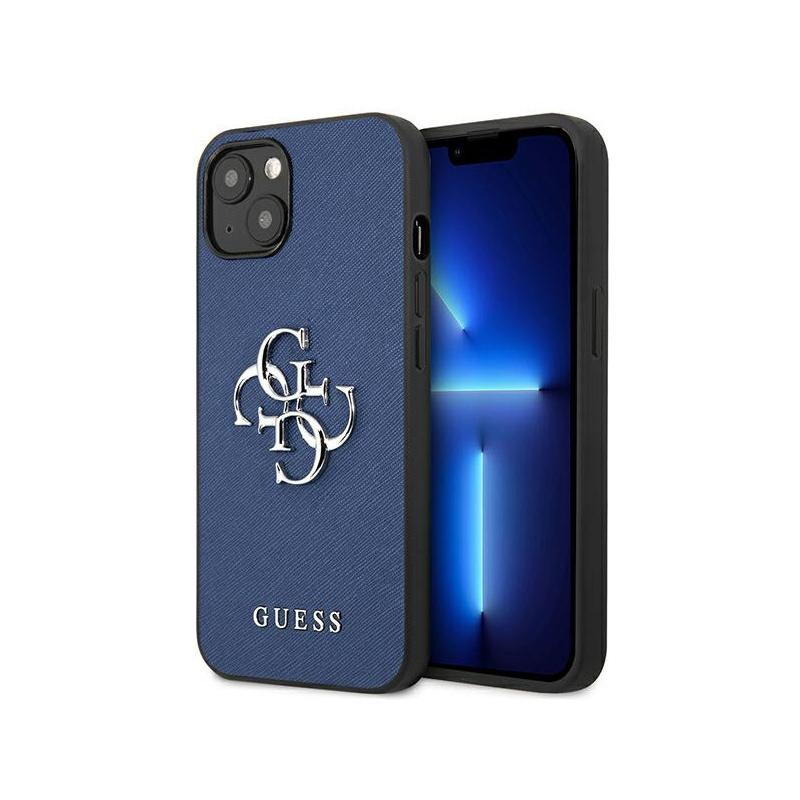 Buy Guess GUHCP13SSA4GSBL Apple iPhone 13 mini blue hardcase Saffiano 4G Metal Logo - 3666339024116 - GUE1509BLU - Homescreen.pl