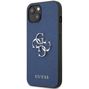Kup Guess Apple Tasche GUHCP13SSA4GSBL iPhone 13 mini blau/blau Hartschale Saffiano 4G Metall Logo - GUE1509BLU - {ean13} - Sklep Home Screen