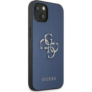 Kup Guess Apple Tasche GUHCP13SSA4GSBL iPhone 13 mini blau/blau Hartschale Saffiano 4G Metall Logo - GUE1509BLU - {ean13} - Sklep Home Screen