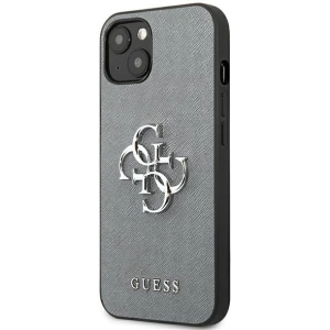 Kup Guess Apple Tasche GUHCP13SSA4GSGR iPhone 13 mini grau/grau Hartschale Saffiano 4G Metall Logo - GUE1510GRY - {ean13} - Sklep Home Screen