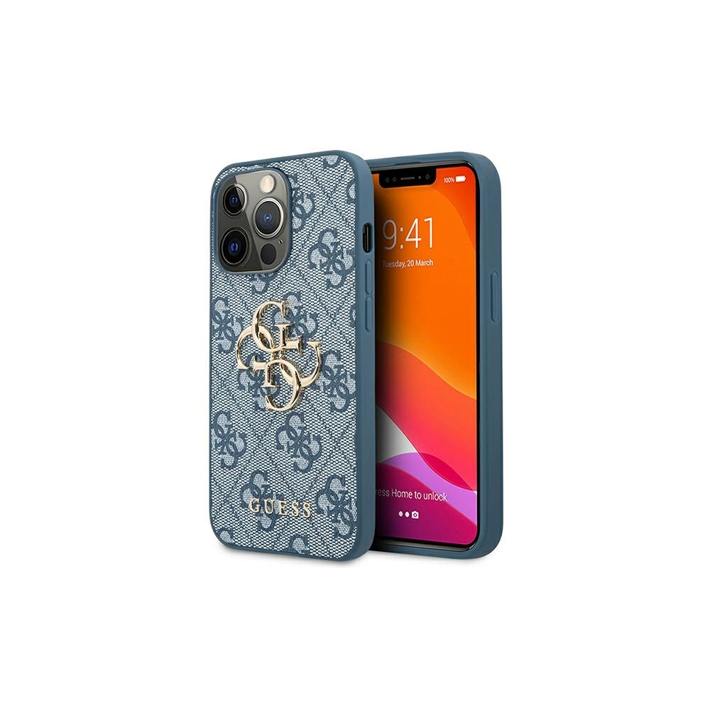Etui Guess GUHCP13X4GMGBL Apple iPhone 13 Pro Max niebieski/blue hardcase 4G Big Metal Logo