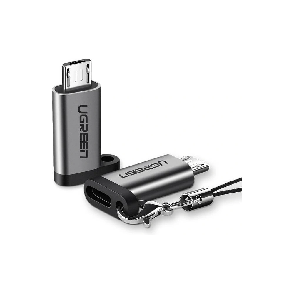 Adapter USB-C do micro USB UGREEN US282 (szary)
