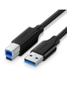 Kabel USB 3.0 A-B UGREEN US210 pro tiskárnu, 1m (černý)