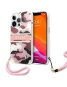 Etui Guess GUHCP13XKCABPI Apple iPhone 13 Pro Max różowy/pink hardcase Camo Strap Collection