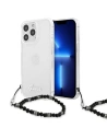 Etui Guess GUHCP13XKPSBK Apple iPhone 13 Pro Max průhledný tvrdý obal Černá perla
