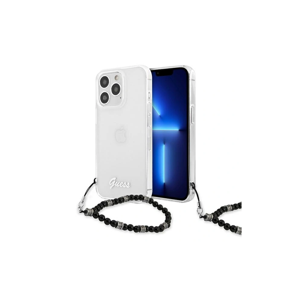 Etui Guess GUHCP13XKPSBK Apple iPhone 13 Pro Max Transparent hardcase Black Pearl