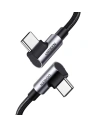 USB-C auf USB-C Kabel, gewinkelt UGREEN US335, 5A, 100W, 2m (schwarz)