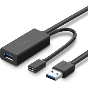 UGREEN US175 USB 3.0 hosszabbító kábel, micro USB, 5m (fekete)