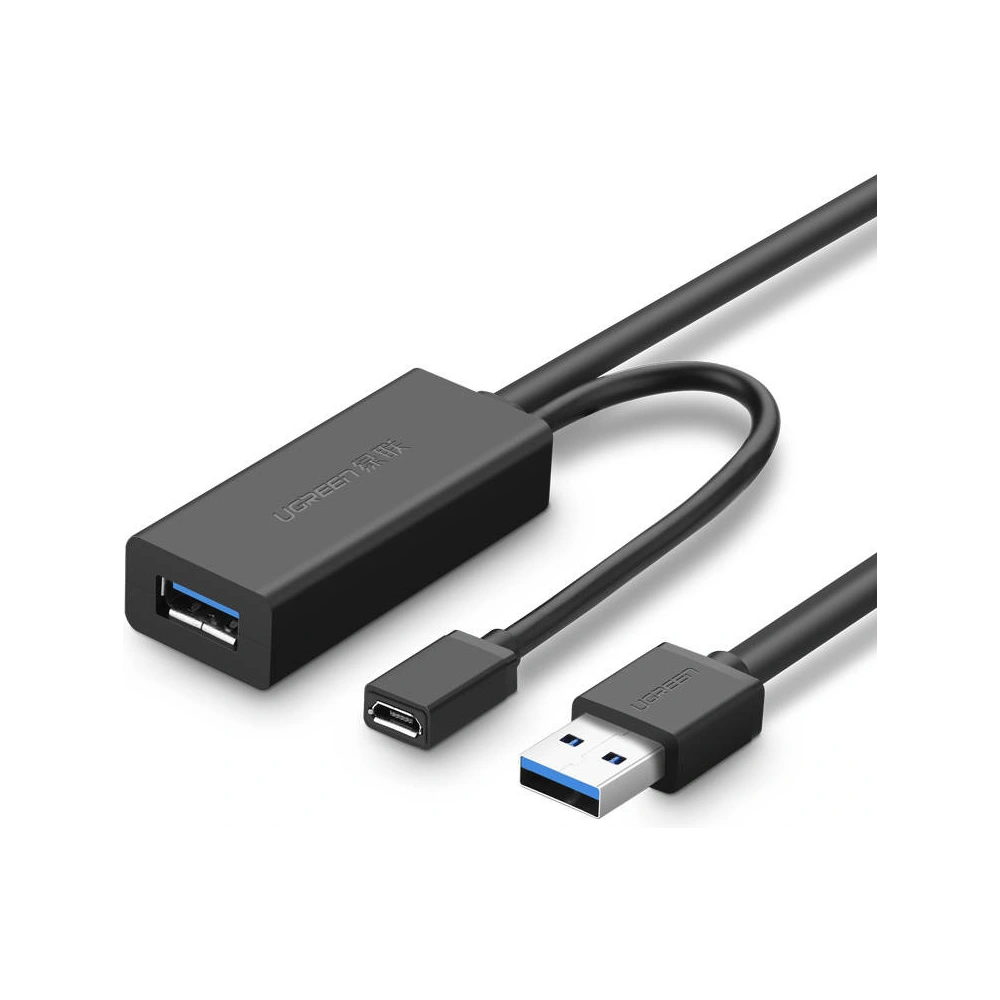 UGREEN US175 Kabel przedłużający USB 3.0, micro USB, 5m (czarny)