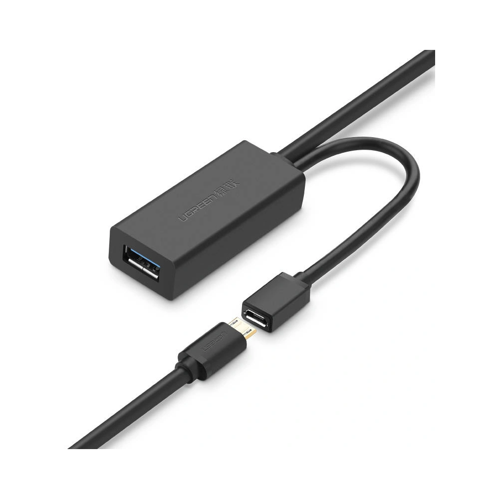 UGREEN US175 Kabel przedłużający USB 3.0, micro USB, 5m (czarny)